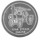 Star Steam Engine  - Concrete Stepping Stone  Mold