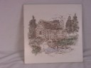 Mountain Cabin  - Concrete Stepping Stone Mold