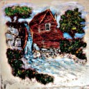 Old Mill  - Concrete Stepping Stone Mold