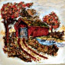 Covered Bridge  - Concrete Stepping Stone Mold