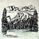 Half Dome, Yosemite  - Concrete Stepping Stone  Mold