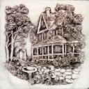 Country Home  - Concrete Stepping Stone  Mold