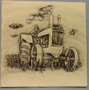 Tractor W/Disc  - Concrete Stepping Stone  Mold