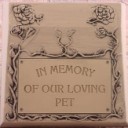 In Memory of Our Loving Pet  - Concrete Pet Memorial  Mold