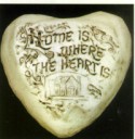 Home Is Where The Heart Is  - Concrete Stepping Stone  Mold