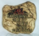 Gardening? One of Lifes True Pleasures  - Concrete Stepping Stone  Mold