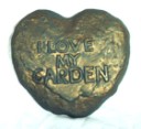 I Love My Garden (Heart)  - Concrete Stepping Stone  Mold