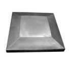 Pier cap flat top square 26-1/2 x 26-1/2 x 3-3/4 -(TOP 14-3/4 x 14-3/4)-Dm Concrete Pier Cap Mold