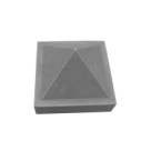 Pier cap inset pyramid square 10 x 10 x 6-1/2 - Dm Concrete Pier Cap Mold