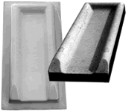 Splash Block 18 Long, Smooth Surface Straight - Splash Block Concrete Mold