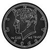 1968 kennedy half dollar round 18 x 2 - Concrete Stepping Stone  Mold