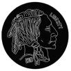 1913 indian head nickel round 18 x 2 - Concrete Stepping Stone  Mold