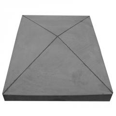 Pier cap pyramid rectangle 16 x 21 x 4 - Dm Concrete Pier Cap Mold