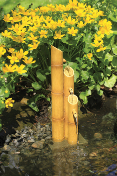 Pouring Three-Tier Bamboo Fountain w/pump  by Aquascape