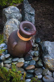 Leaning Vase - European Terra Cotta-By Aquascape